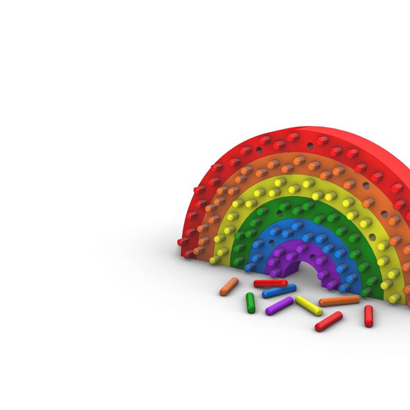 Multicolor color sorting montessori rainbow by Bara Cross | Download ...