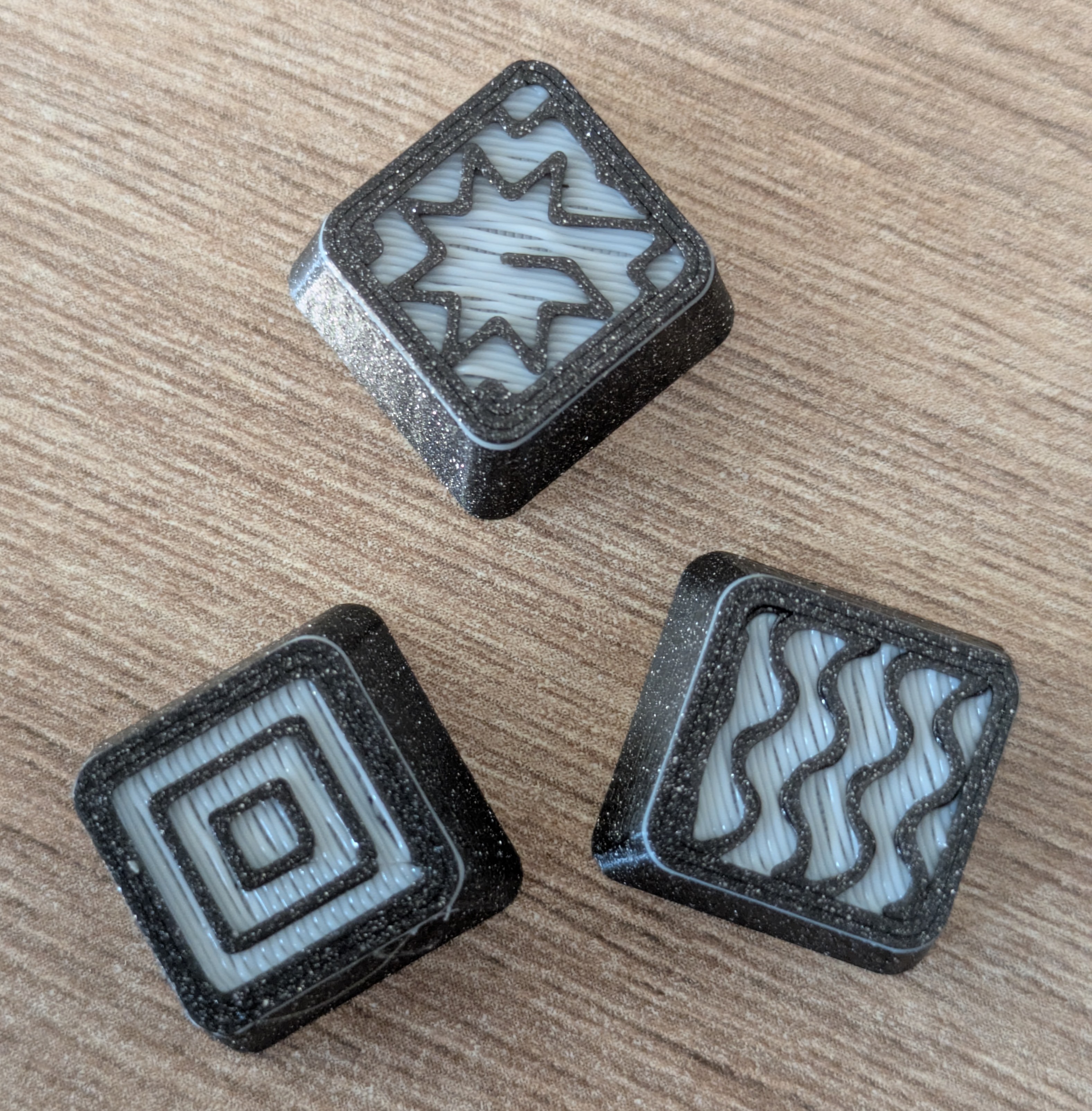 Cherry MX flat keycap with texture