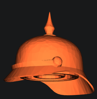 LEGO COMPATIBLE military lego Pickelhaube, casque à pointe german WW1 3D model