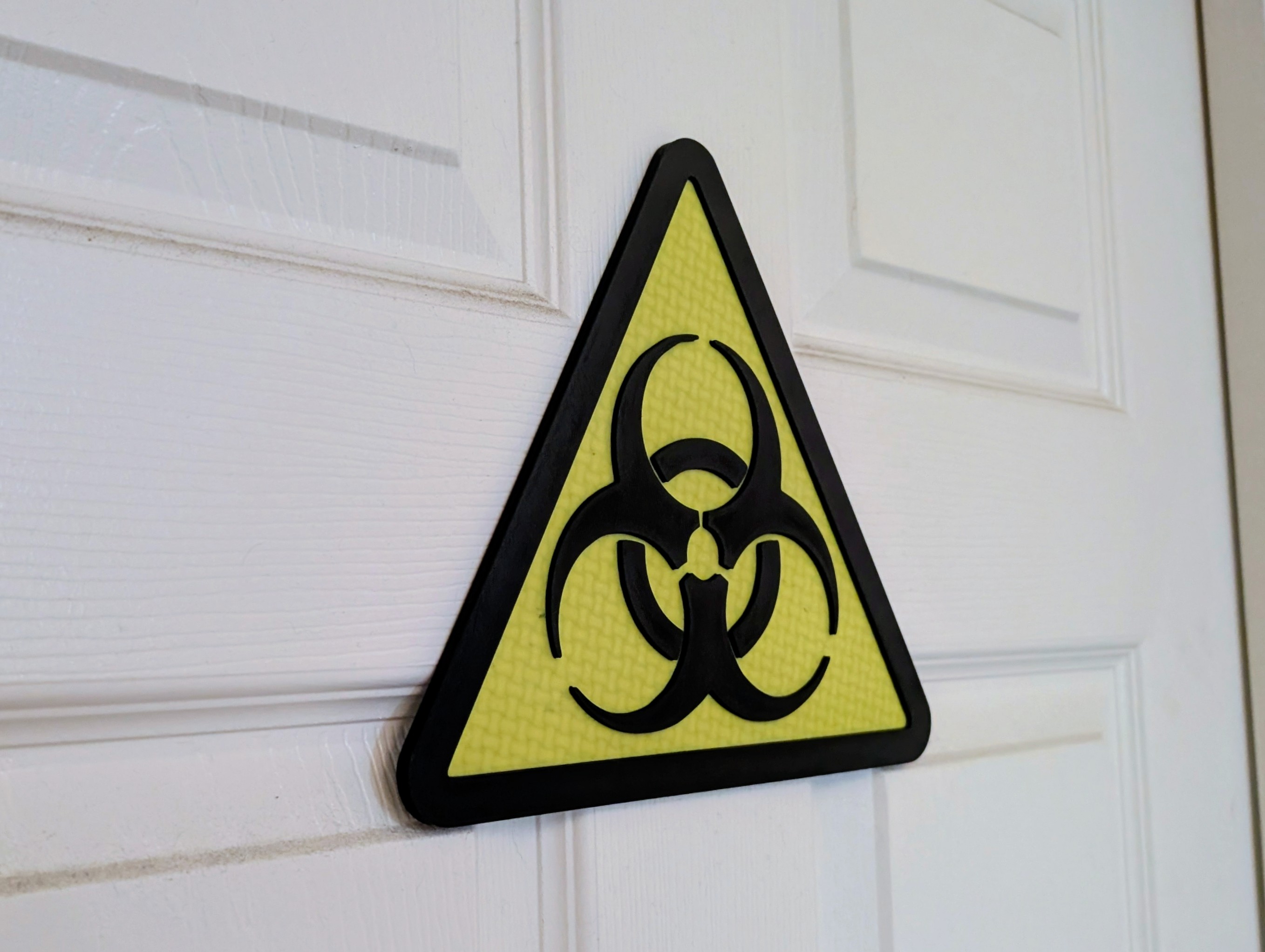 Biohazard Door Sign Warning Plaque
