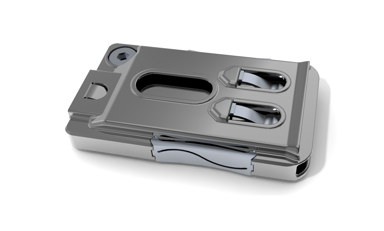 Cascade card wallet with secure money holder