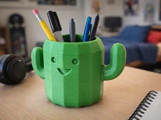Cactus pen holder by Homee | Download free STL model | Printables.com