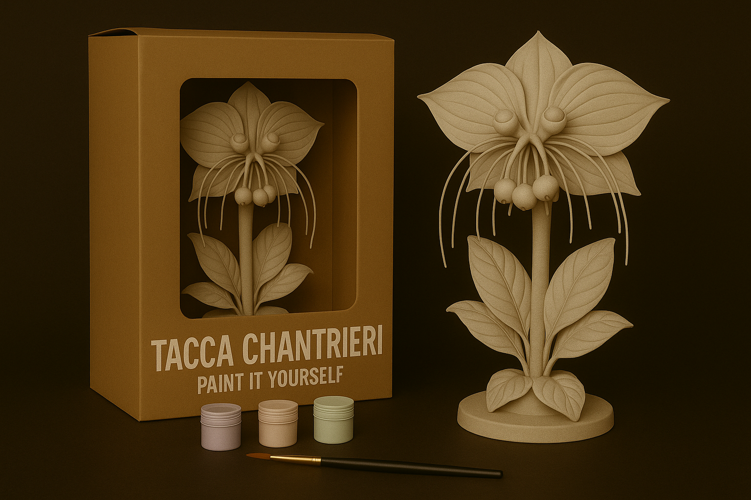 Bat Flower – Paint-It-Yourself