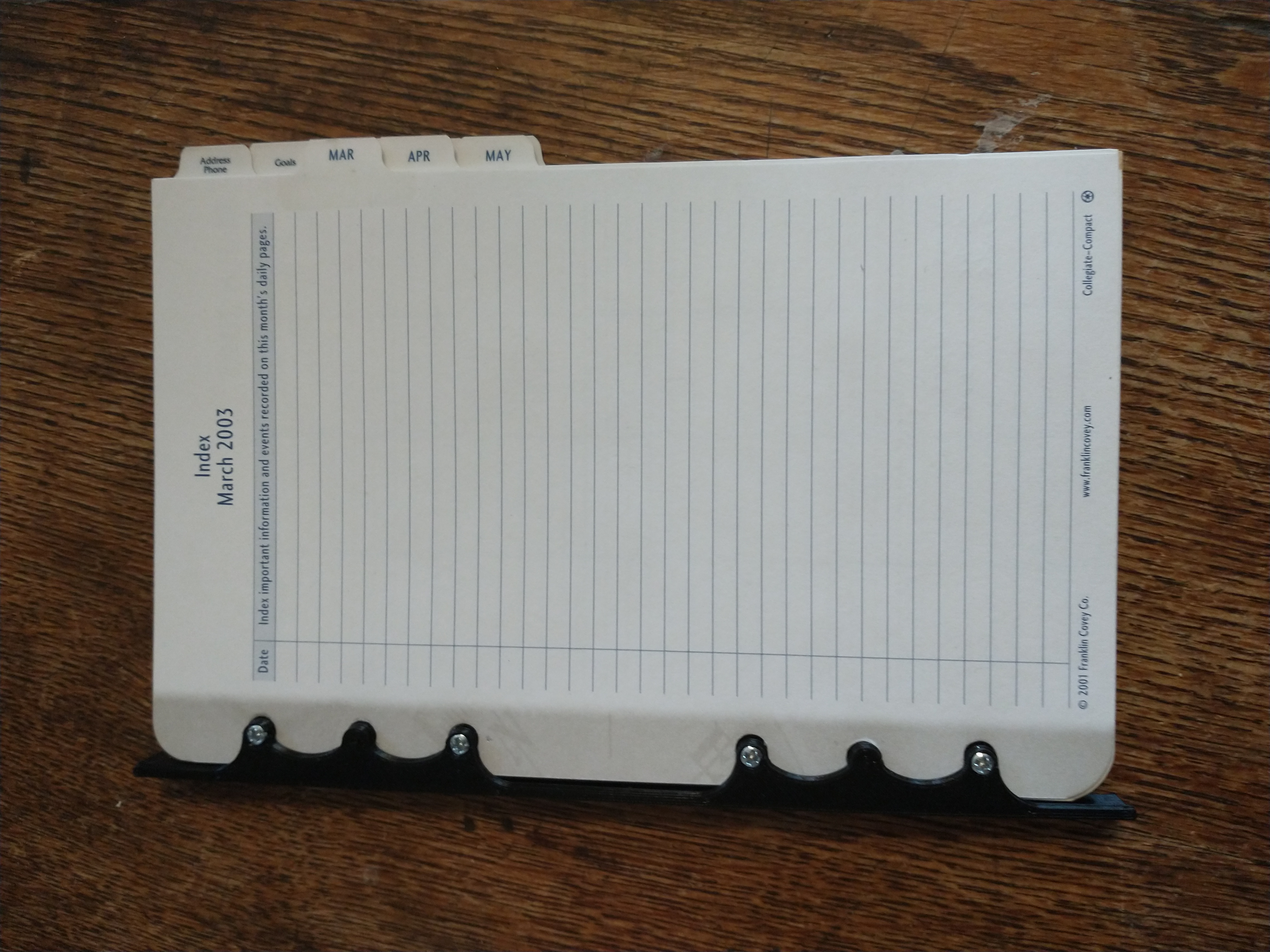 Franklin-Covey Compact Mini-Book Spine