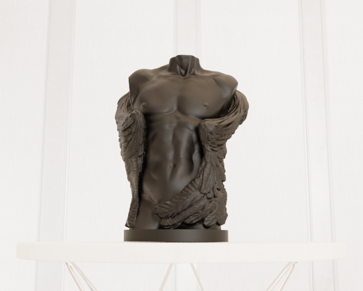 Naked Man With Wings