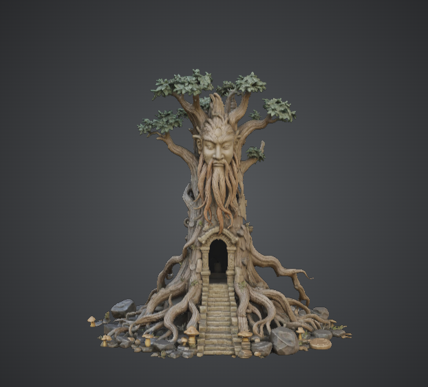 Ancient Ent Tree House – Fantasy Tree Guardian Temple