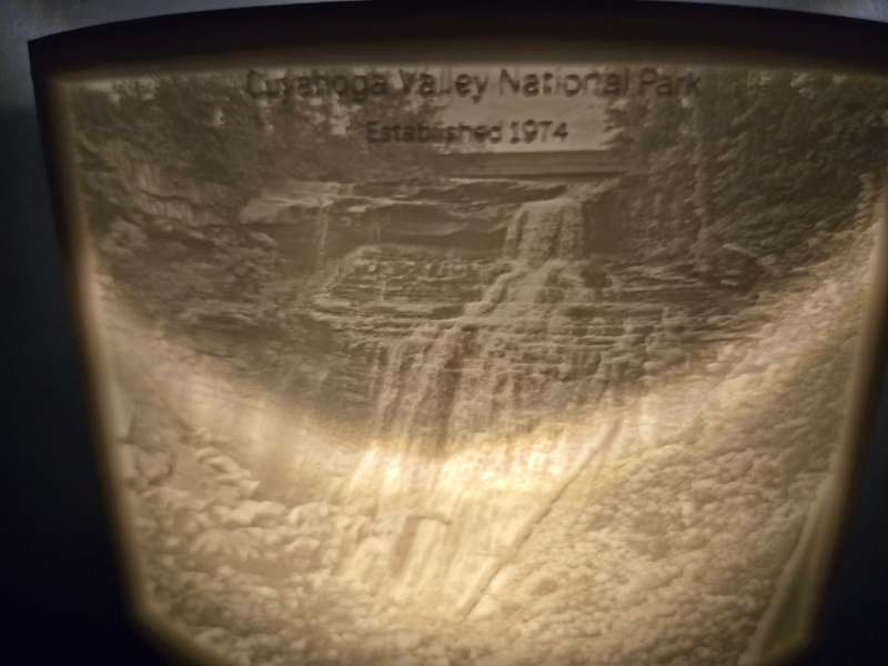 Cuyahoga Valley National Park Nightlight Lithophane