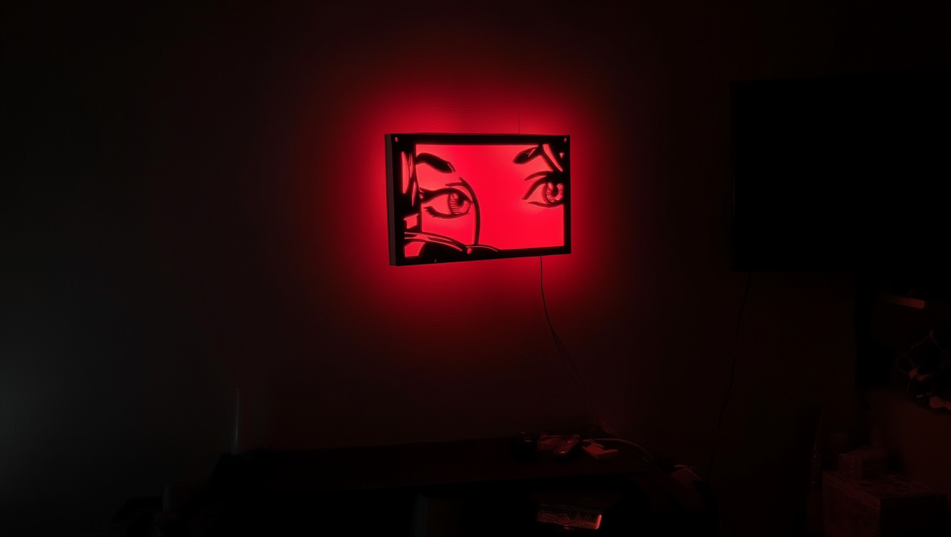 Manga Eyes Wall Art 3D model