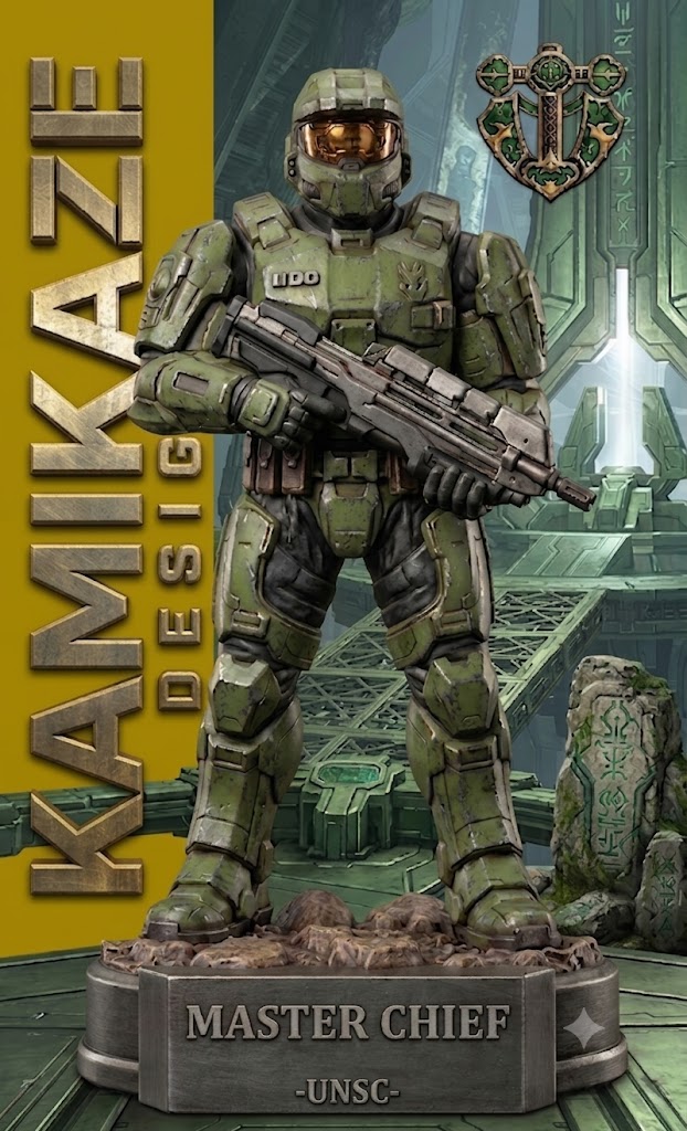 Master Chief Inspired Statue