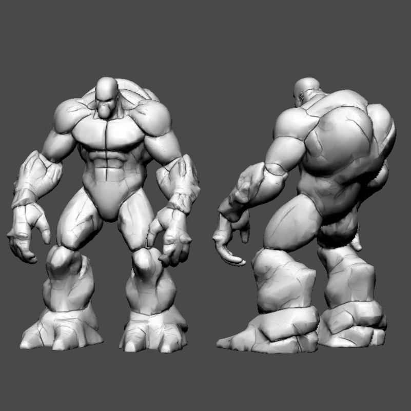 Humanoid Robo like Muscular Detailed