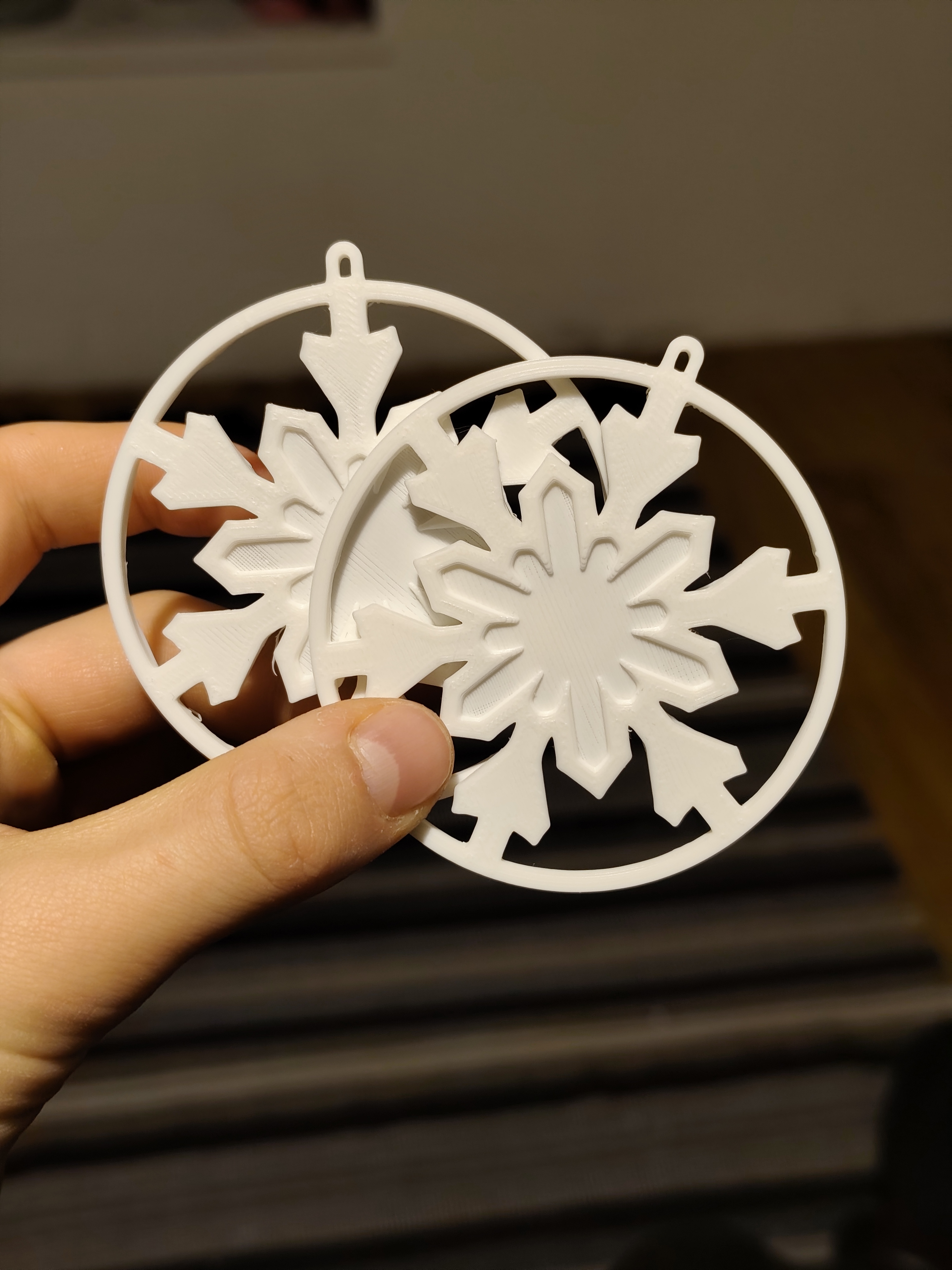 2D Snowflake ornament