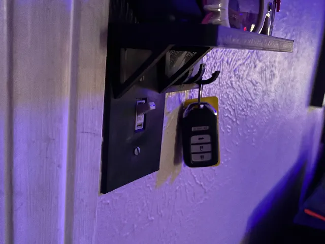 light switch shelf