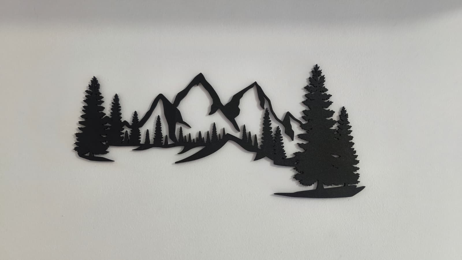 Mountain & Pine Trees Wall Art