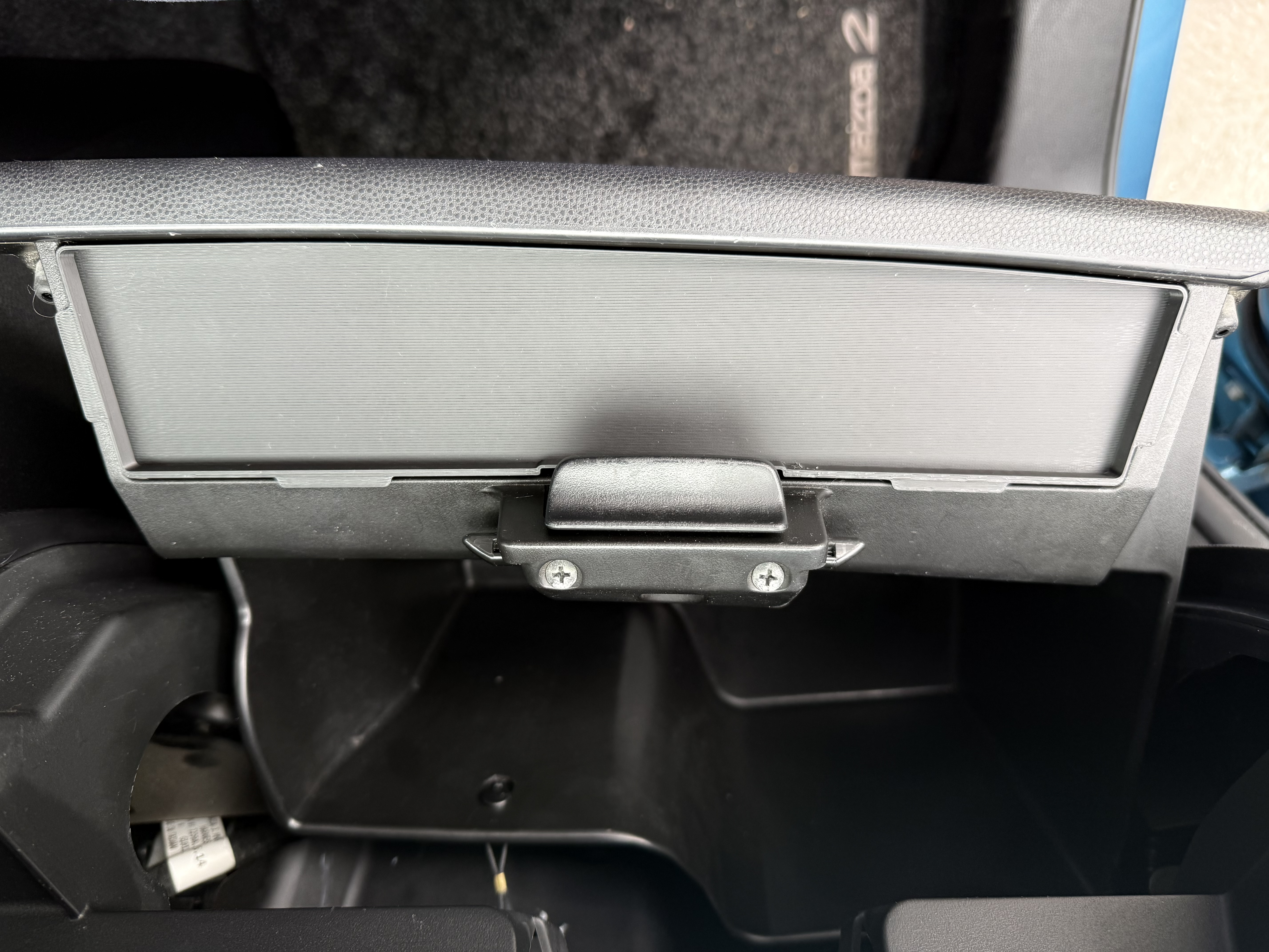 Mazda2 DE 2007 to 2014 glovebox cover plate