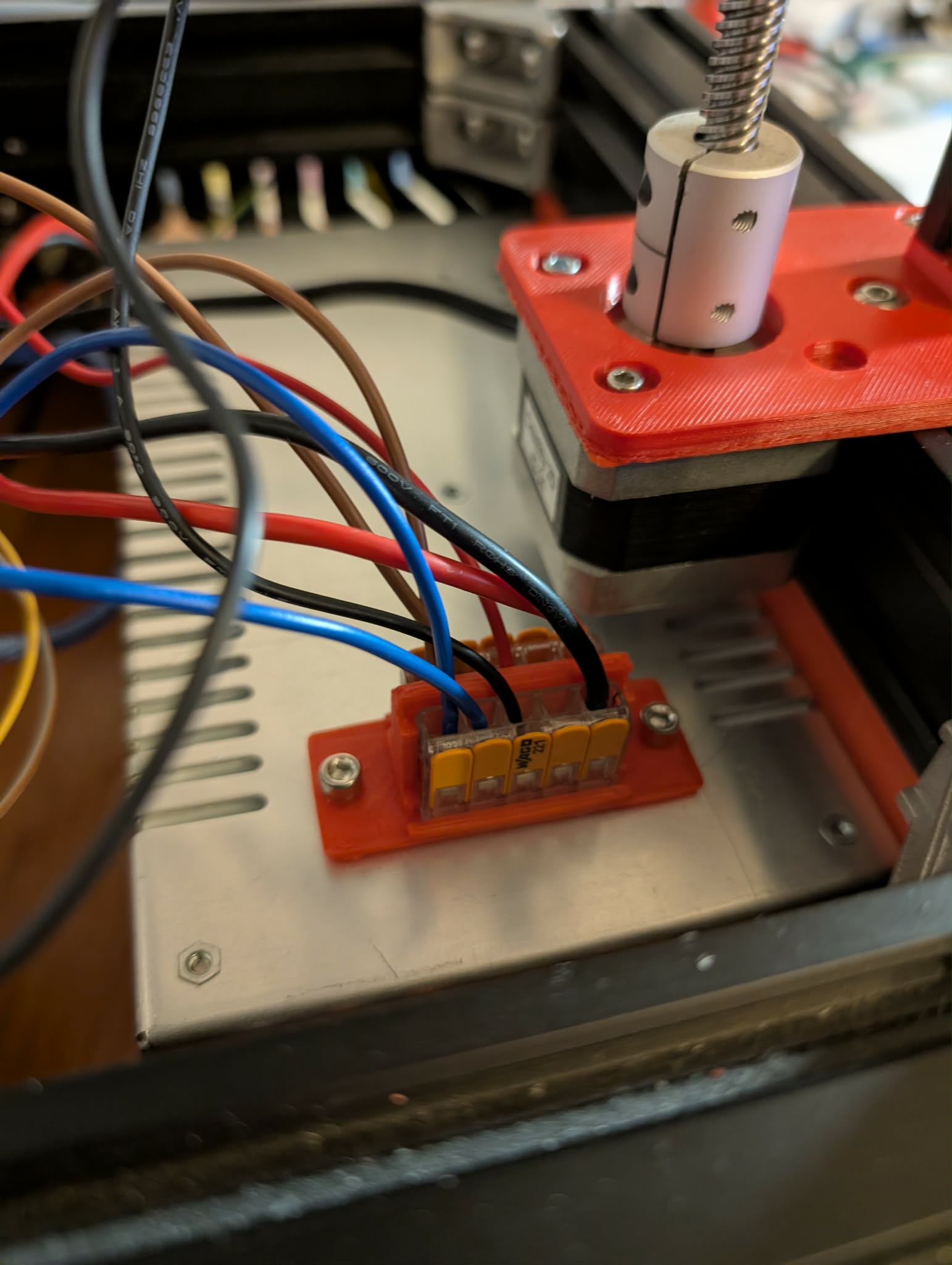 WAGO 221 mount for ender PSU 3D model