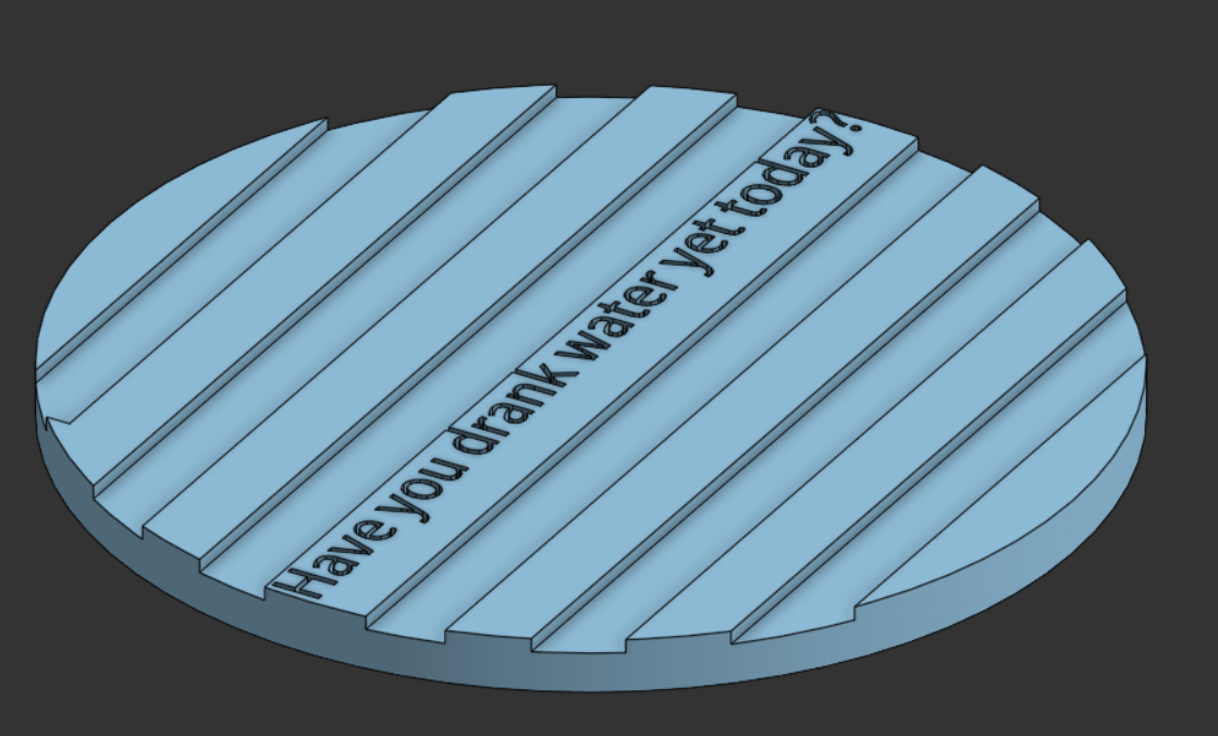 coaster: encouraging message