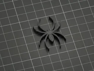 Ultradünne Wandspinne - Realistischer Schatten-Streich