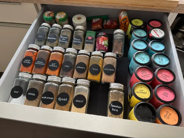 Spice rack - flat drawer