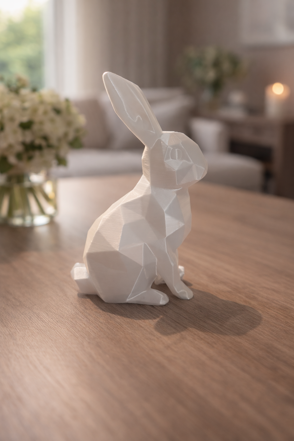 Geometric Bunny – Low Poly Easy Print Model