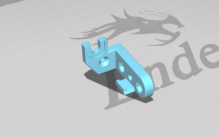 BLTouch mount (Ender7 style Hotend / Fanduct) with strain release
