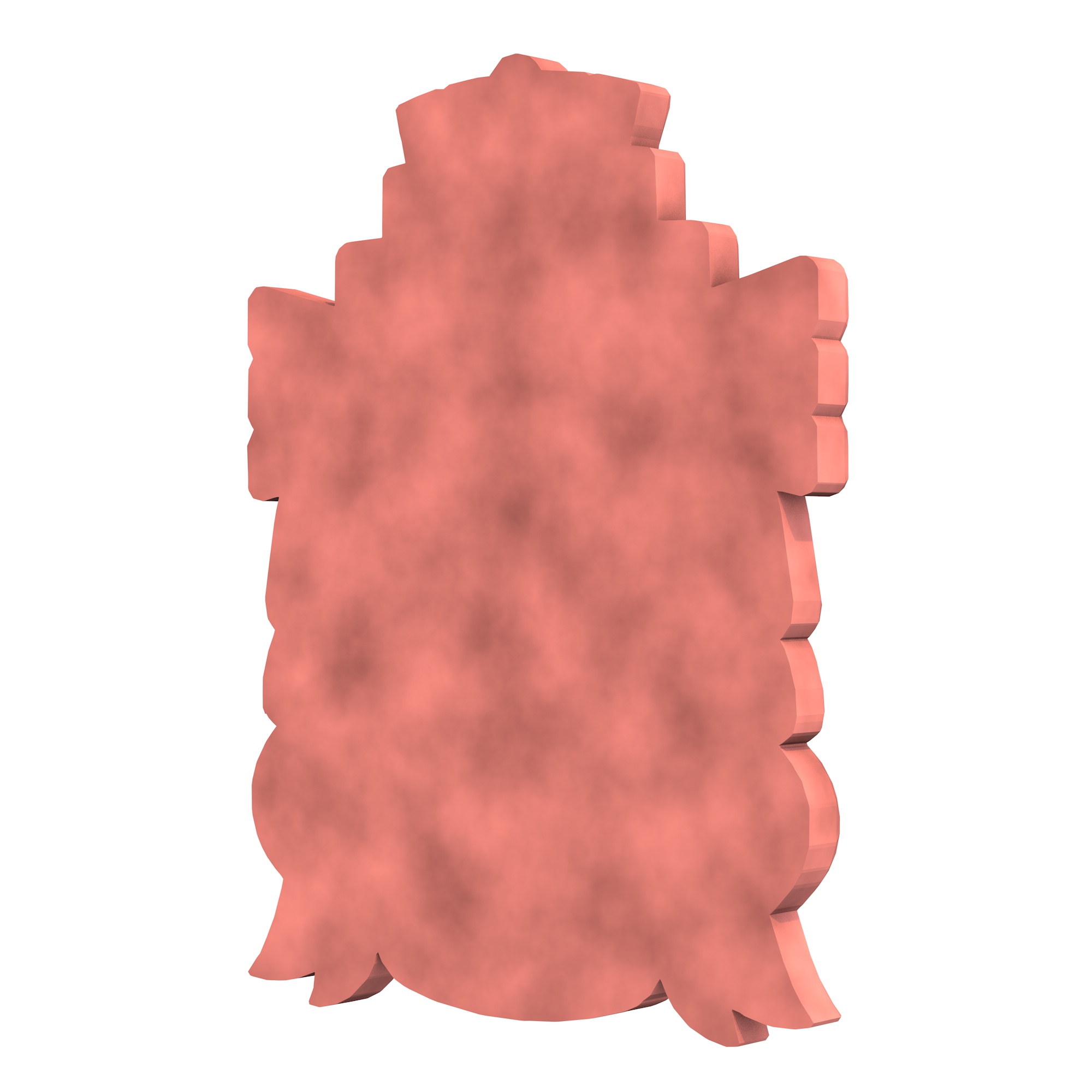 Miniatura 5 do modelo 3D Aztec Mask Low Poly 2