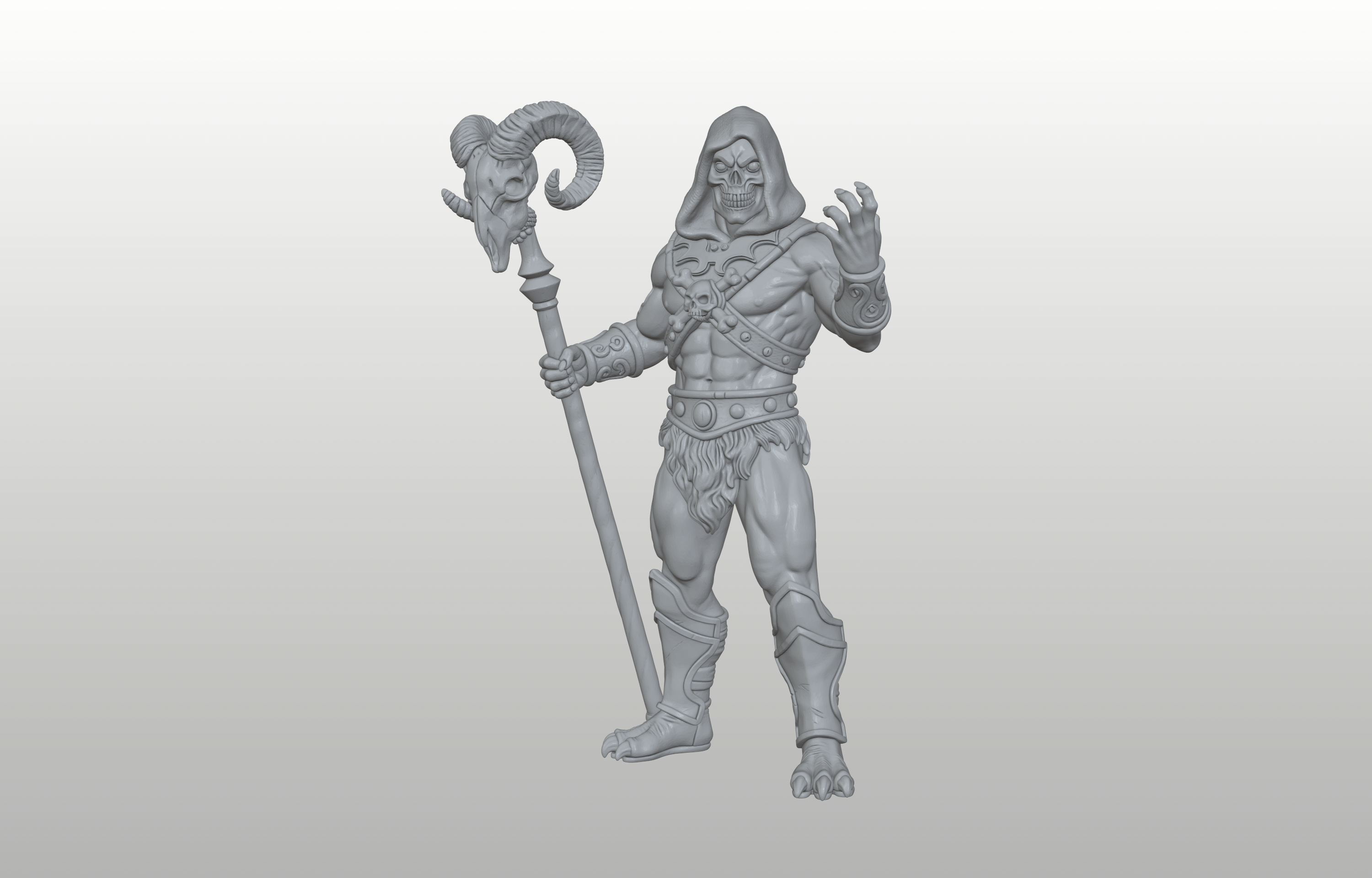 Skeletor - Lord of Destruction - Skull Sorcerer (MOTU) Pre-Supported