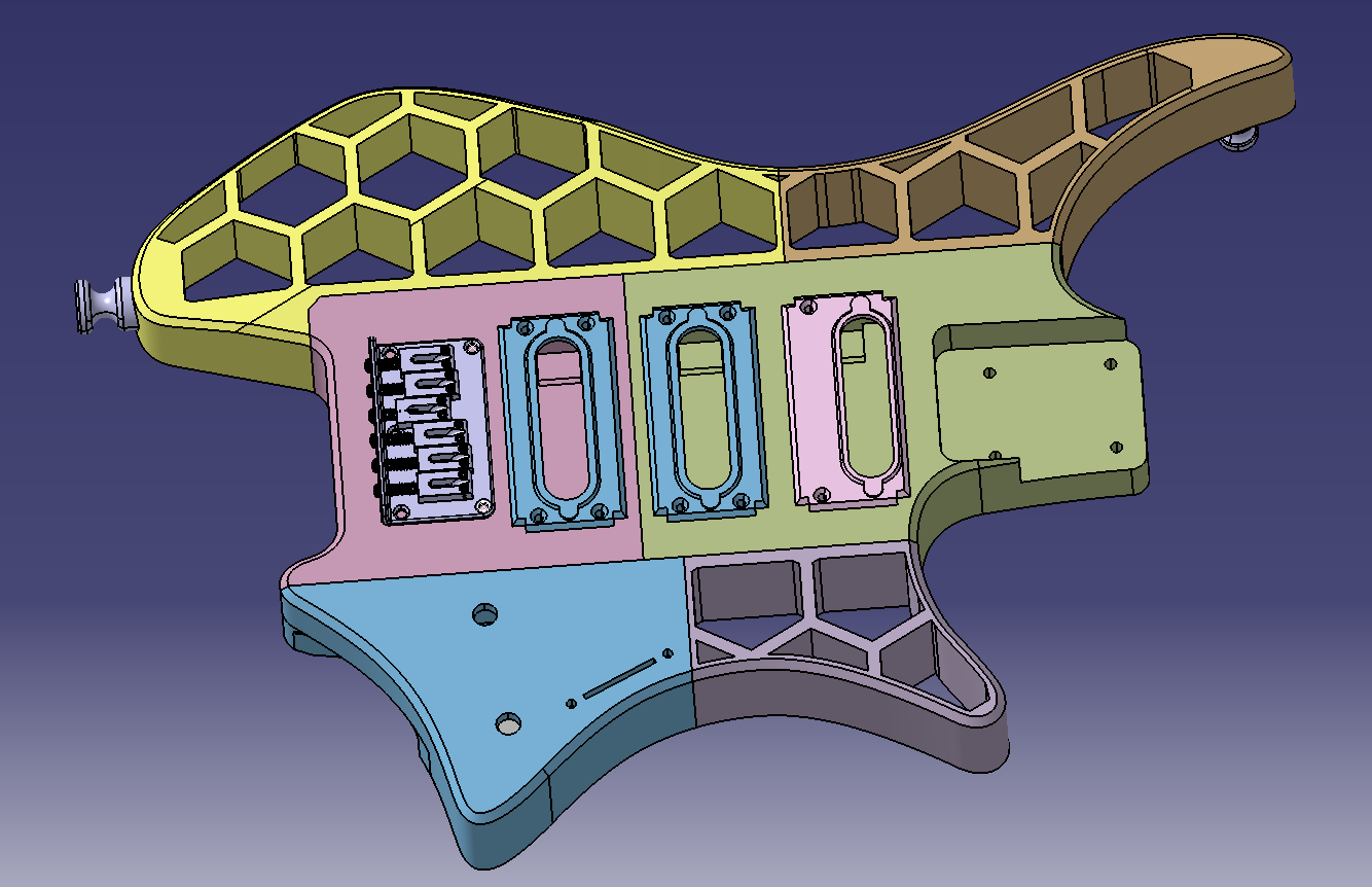 Clodocaster HANDY - 3D printable guitar