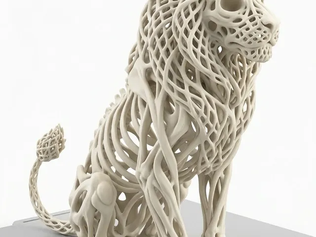 Voronoi Lion Statue