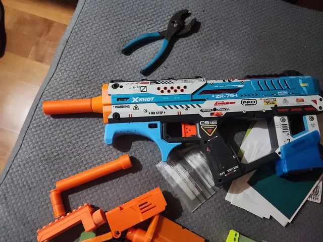 The Mouthful AKA: Xshot Fury-X Scar-Collet for Stock Barrel Using Silly Style Thread with Little Rocket Lug