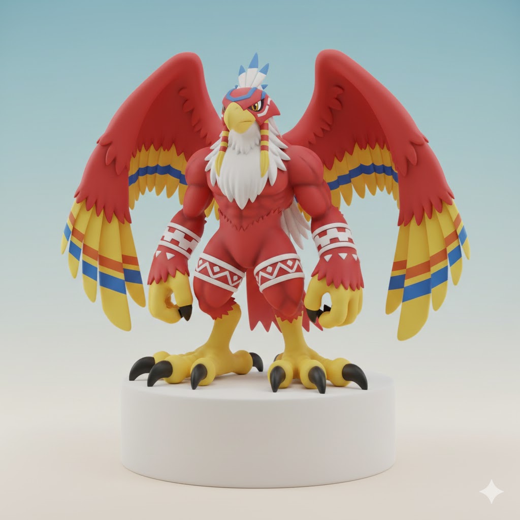 Garudamon Digimon Creature Model