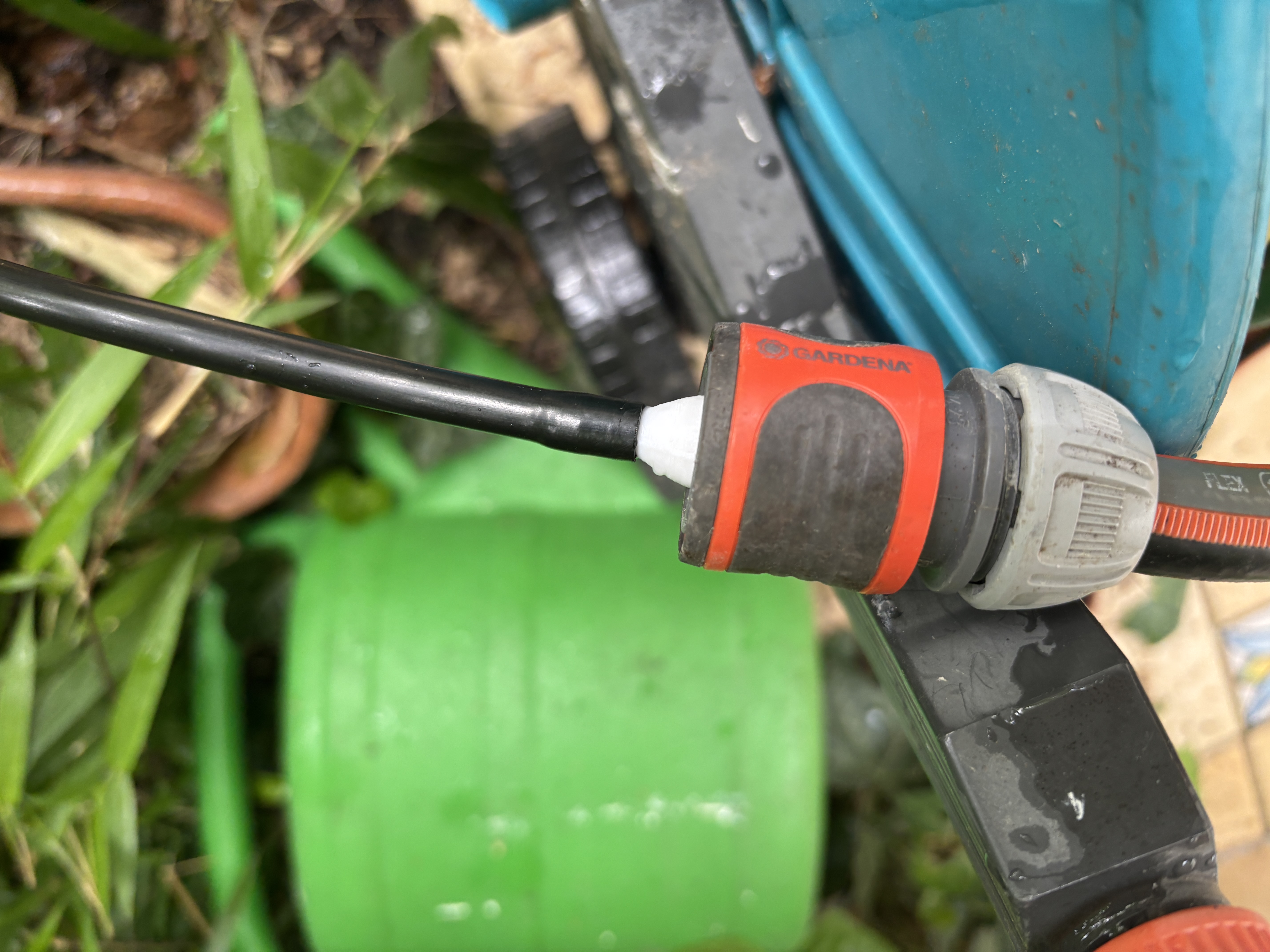 Gardena to 8mm pneumatic dripping tube