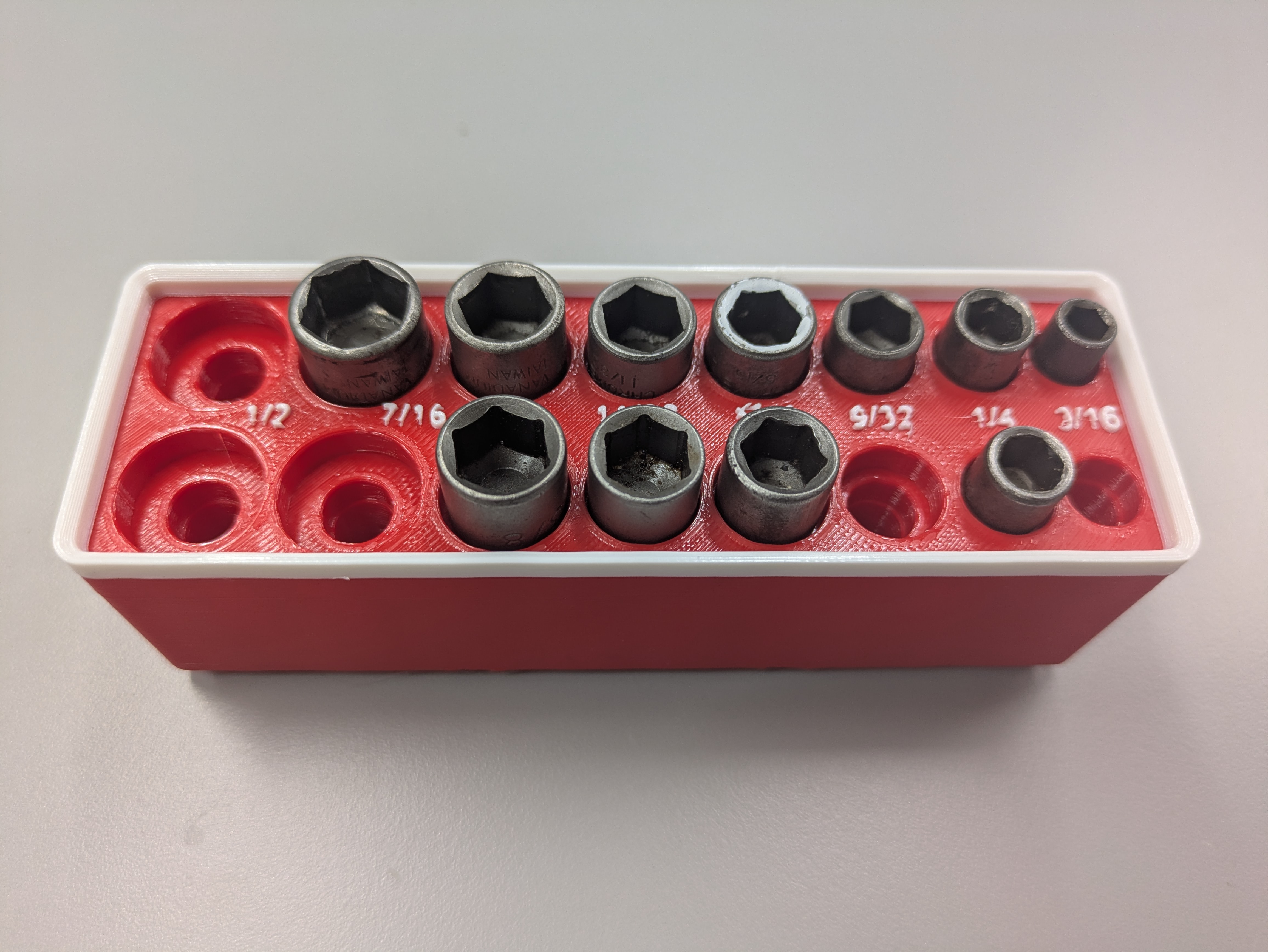 ball hex sockets Gridfinity