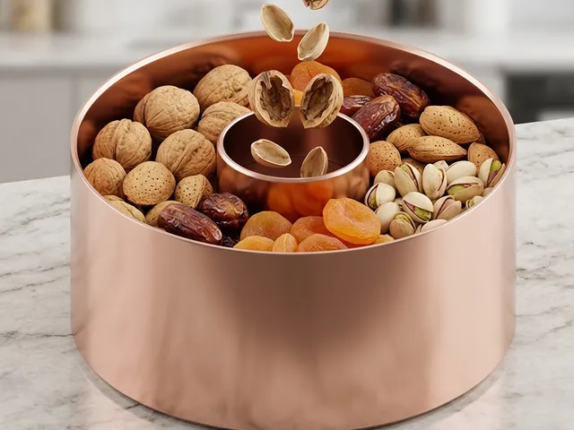 The Clean-Eater’s Dry Fruit & Nut Bowl (Dual-Chamber Shell Disposal)
