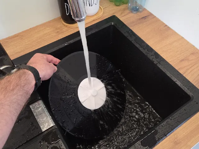 Vinyl record label protector.