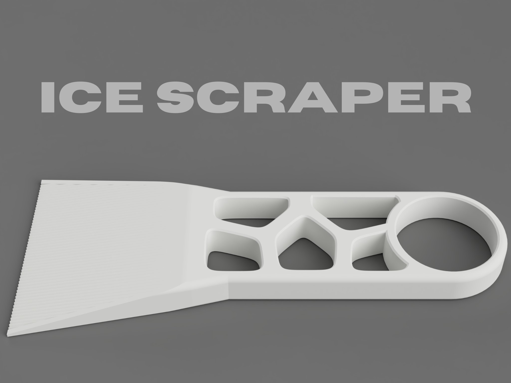 Car Window Ice Scraper — Compact, Lightweight, Refined Design