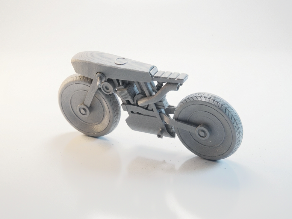 Bik Futuristic Motorcycle Vehicle 3D Printable