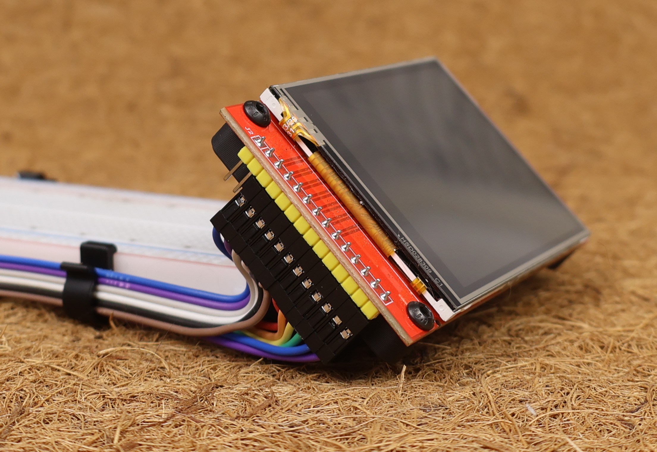 Breadboard Mount for 2,8" LCD TFT Touch Display