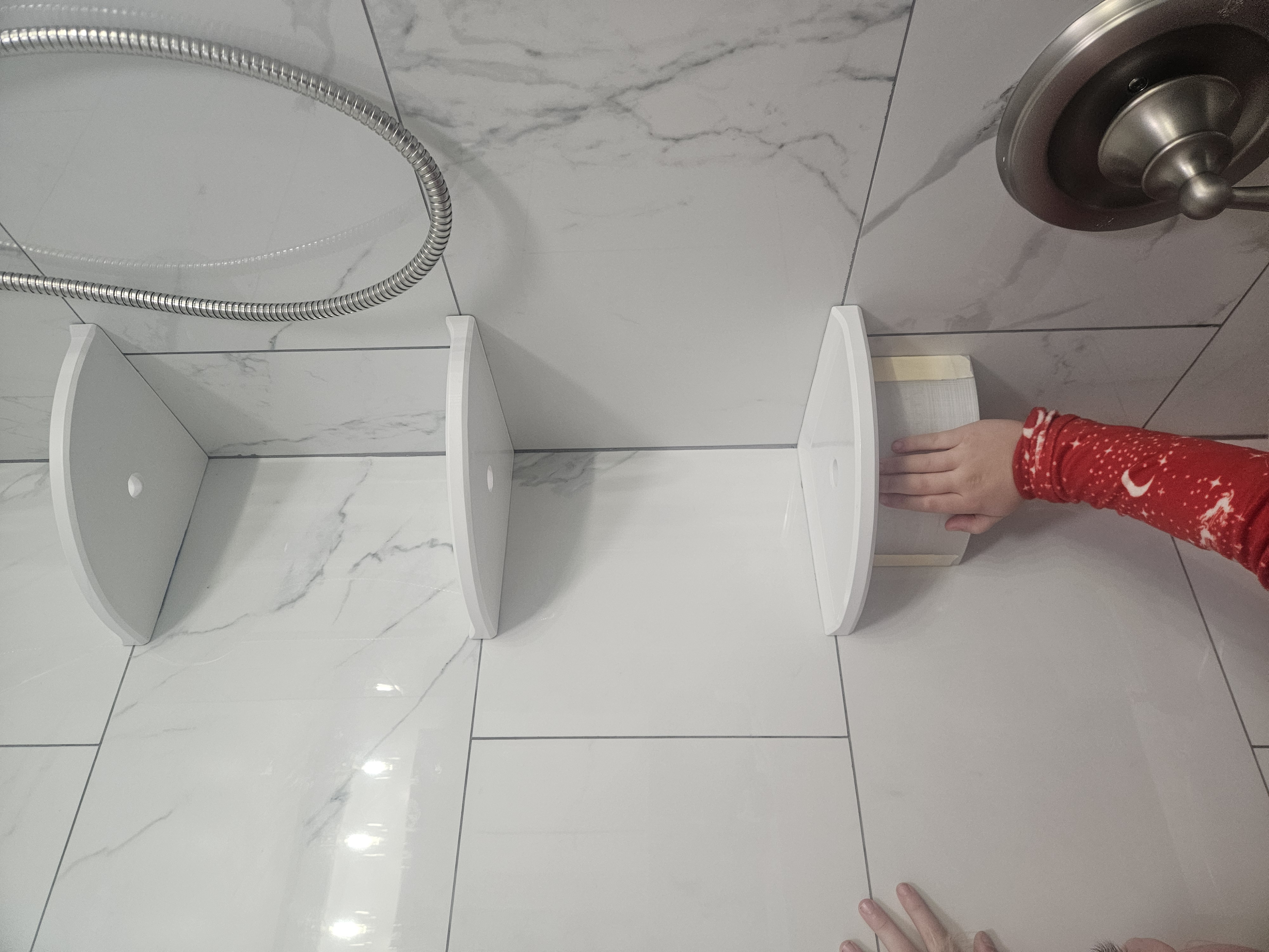 Shower Corner Shelf Mounting Bracket