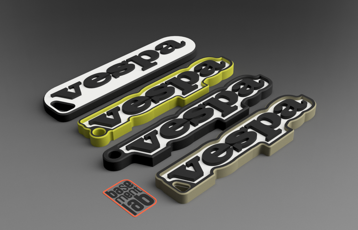 Vespa Type M - Keychain - Portachiavi - Porte Clès - 钥匙链 - Schlüsselanhänger