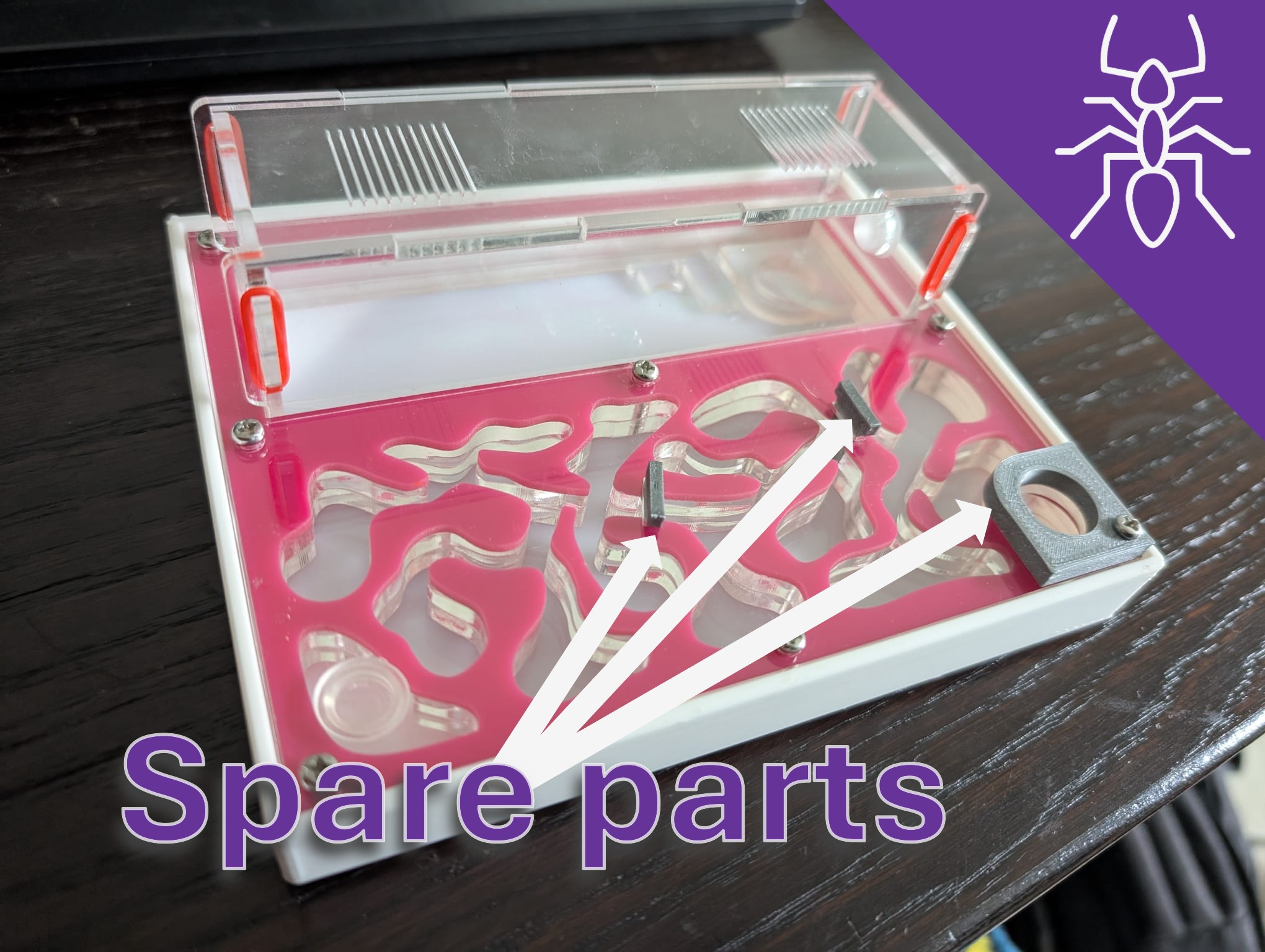 Spare Parts for acrylic Ant Farm- Gates and Water Tube Holder