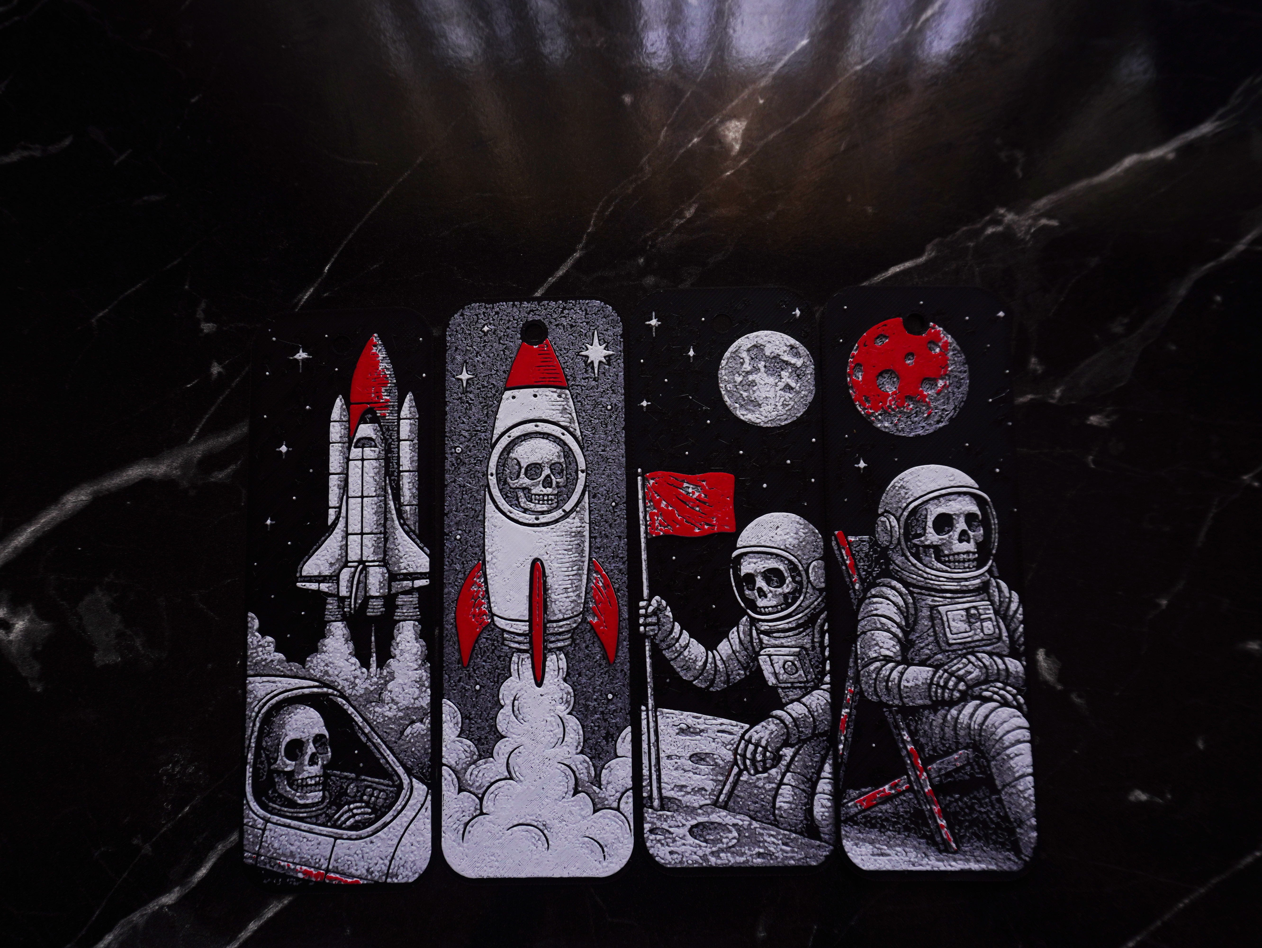 Miniatura 8 do modelo 3D Space Skeleton Bookmarks