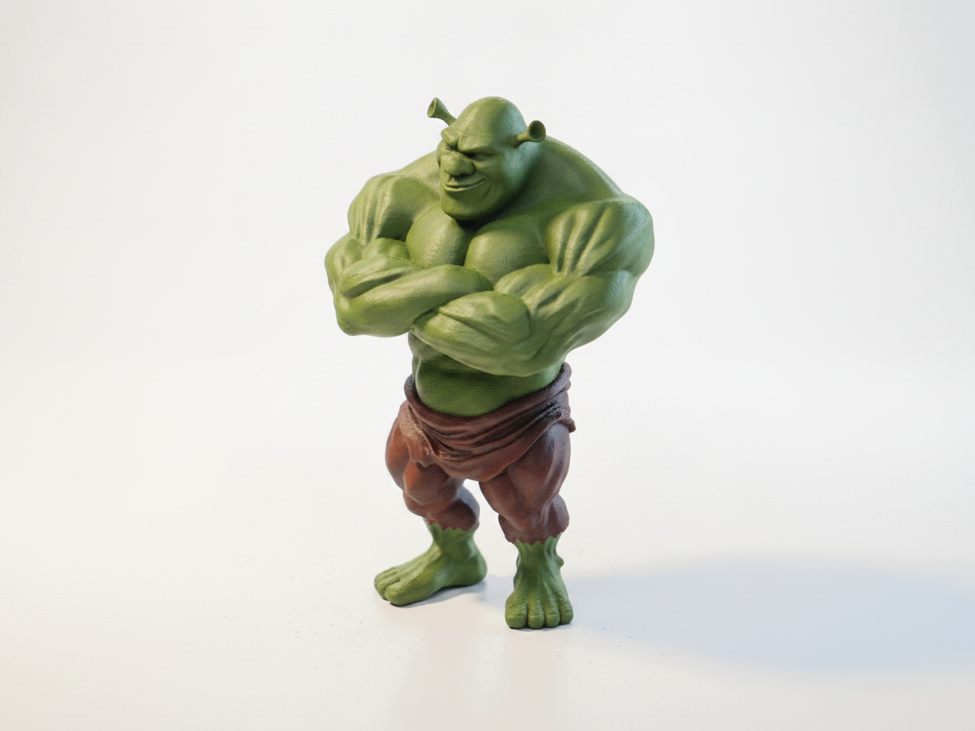 Buff Shrek Figurine Collectible 3D Printable