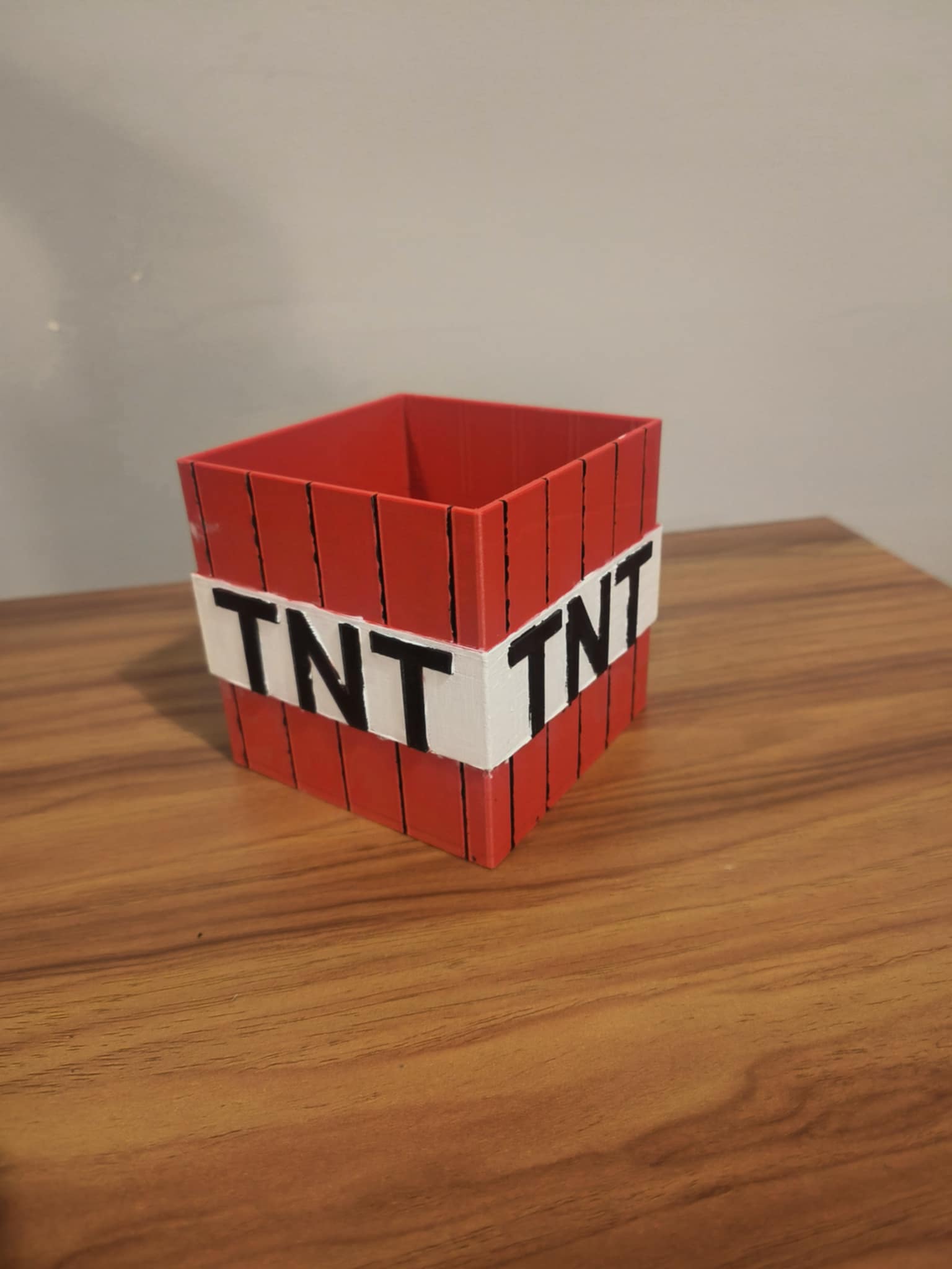 Minecraft themed pencil cup or flower pot