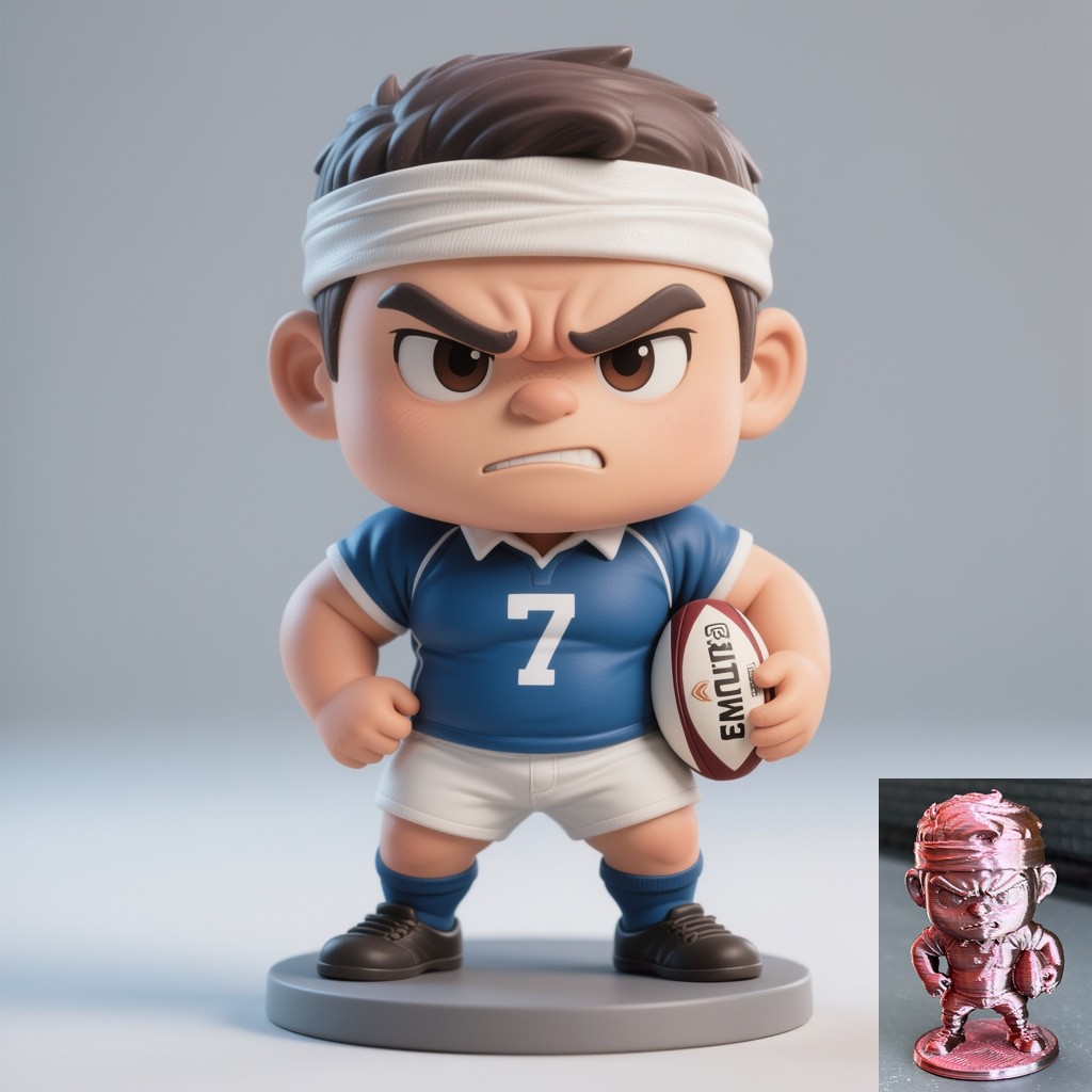 Chibi Rugbyman 3D model
