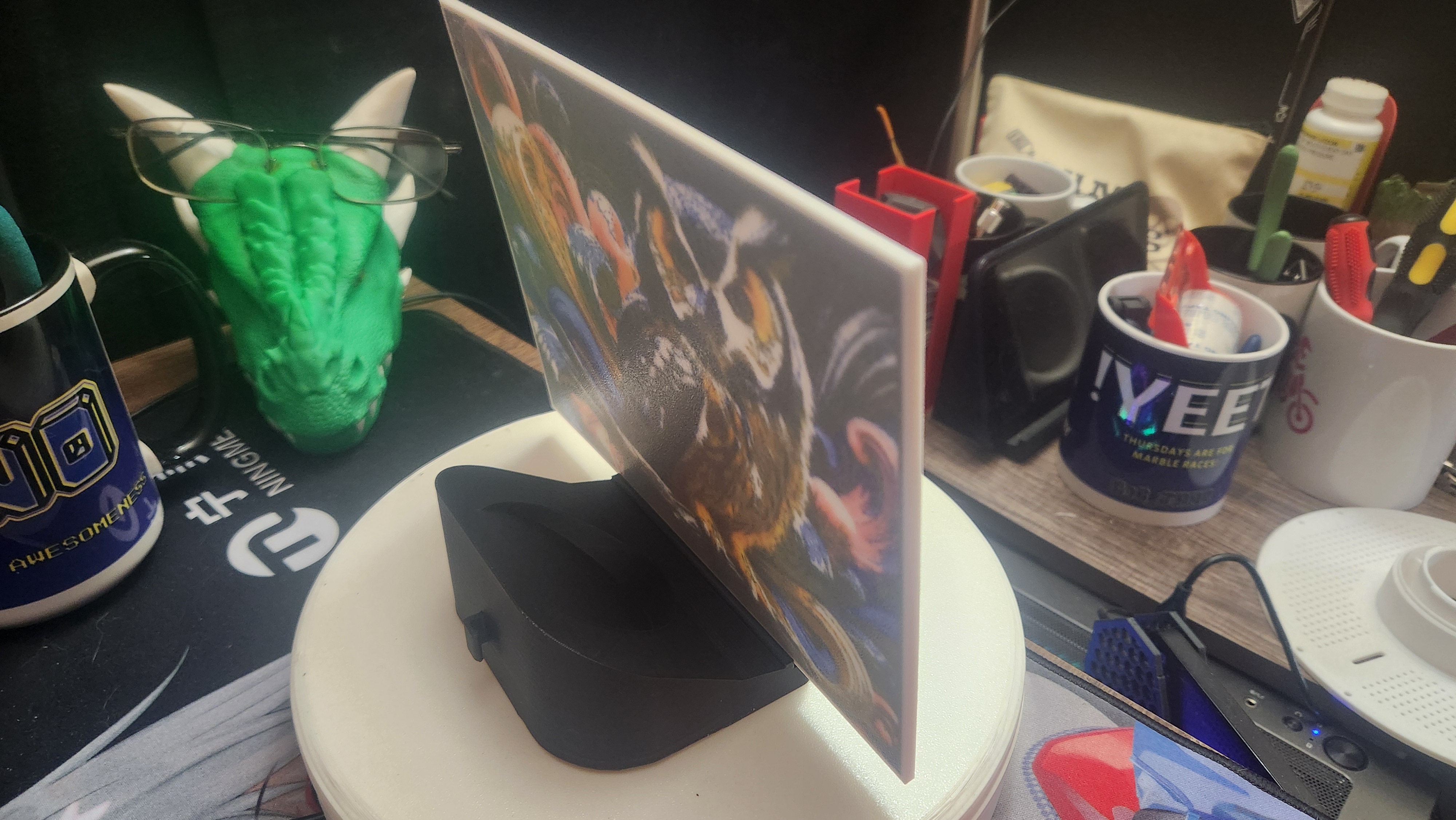 Lighted Lithopane Stand