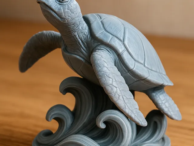 Elegant Sea Turtle Sculpture