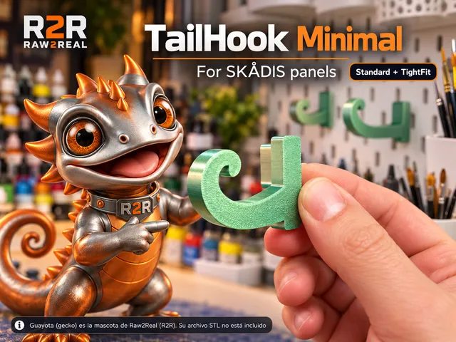 IKEA SKADIS Tail Hook | Minimalist Hook - R2R