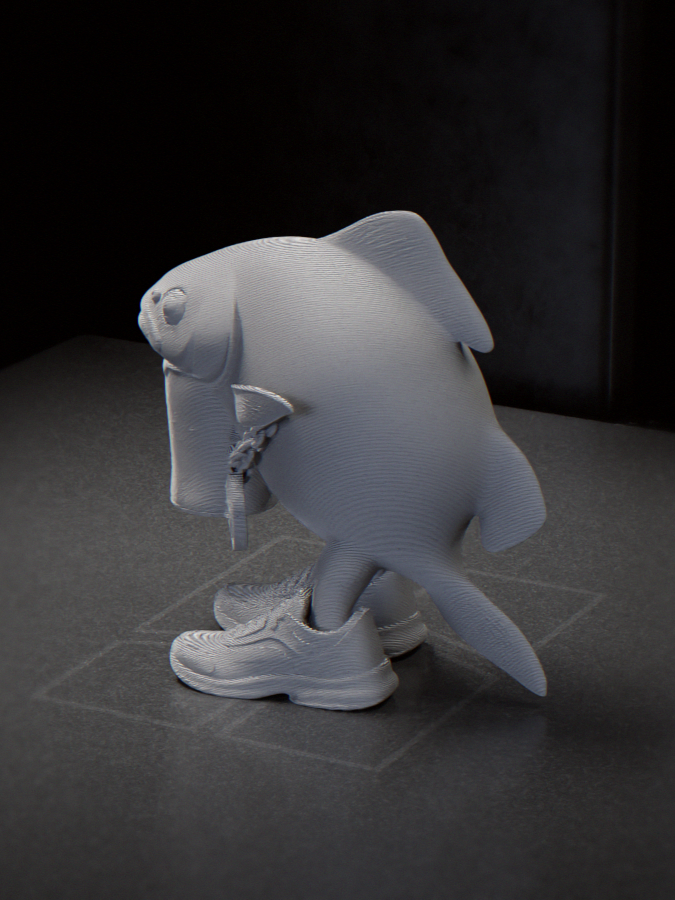 Beer Fish Figurine Animal 3D Printable 3D model