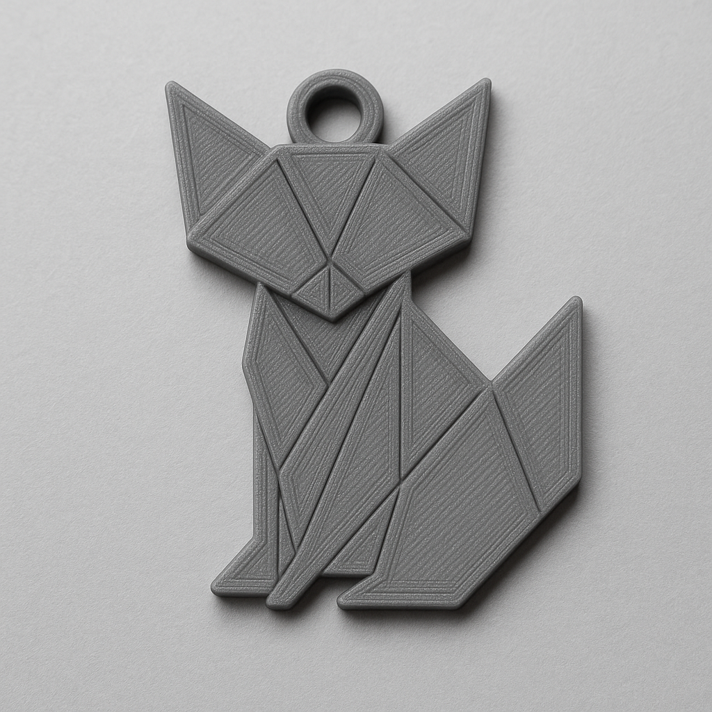 Origami Fox keychain