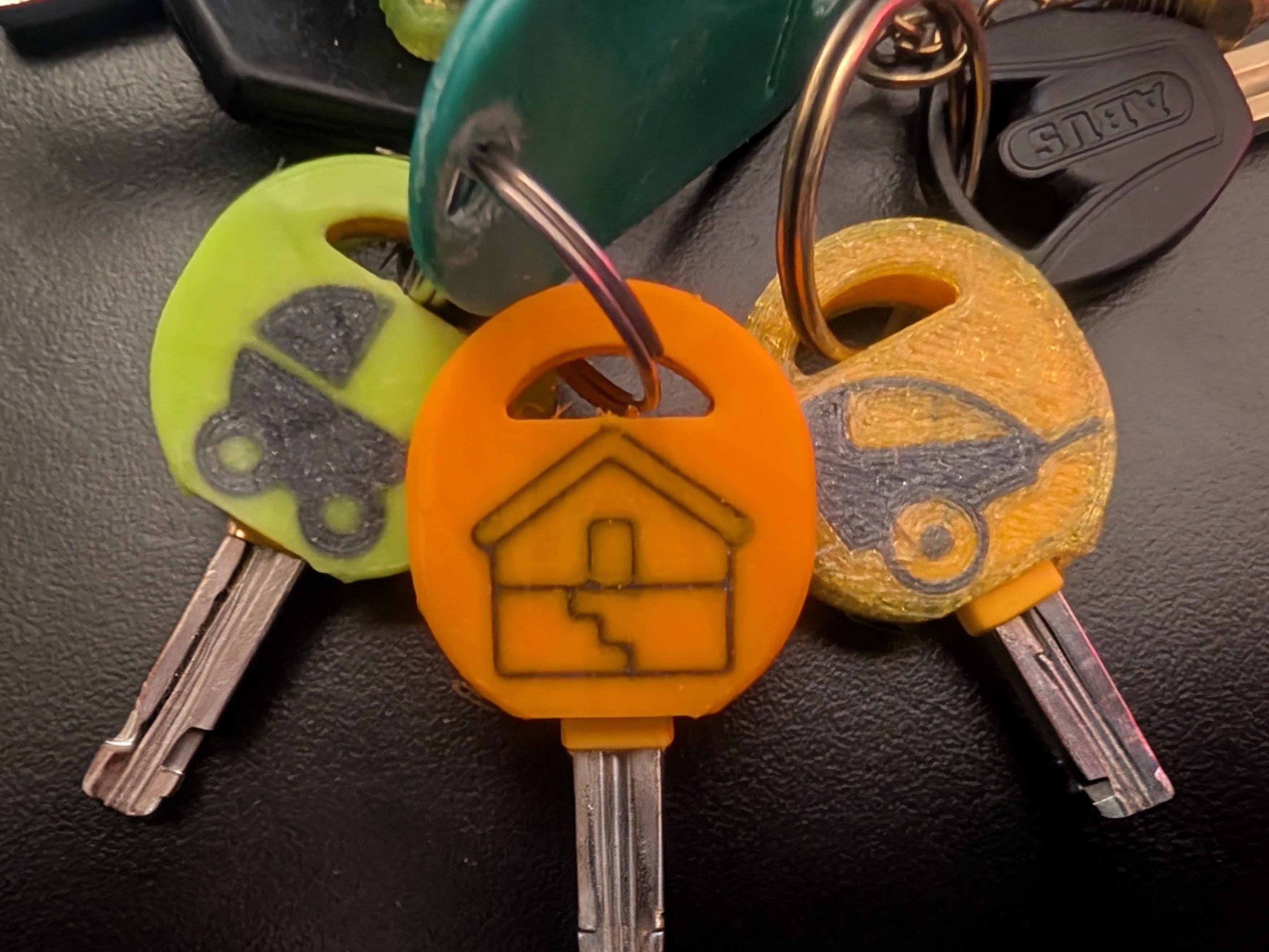 Key Customizable Caps ( Decathlon lock key, home security keys) SVG & CAD included
